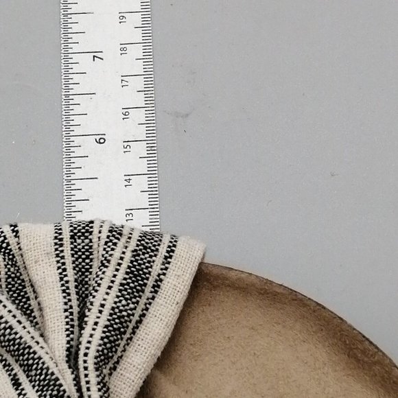 Express Womens Slide Sandal Black Cream Stripe Knot Molded Footbed‎ Flat 10 - Picture 6 of 9